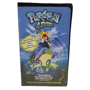 Pokemon 4EVER VHS VIDEO 2003 Full Length Movie Clamshell